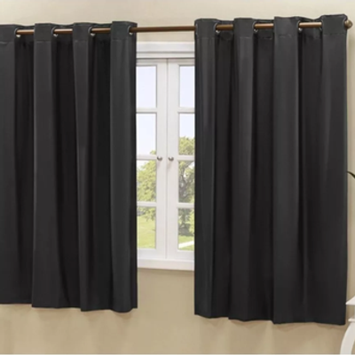 Cortina Blackout De Pvc 2,20m X 1,30m Preto Corta Luz