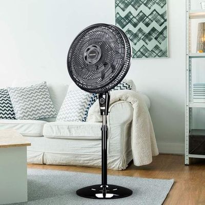 Ventilador de Coluna Mallory Athos 140W, Silencioso, Com Hélice de 15 pás, Grade Especial em Sistema TS, Máxima Vazão e Mínimo Ruído - PR – GR - 220V