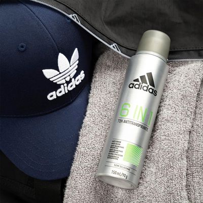 Desodorante Adidas Masculino Aerossol Antitranspirante 6 in 1 150ml