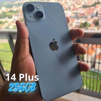 Iphone 14 Plus Apple, 256GB, Câmera Dupla 12MP + Selfie 12MP, Tela de 6.7", Azul - MQ583BR/A