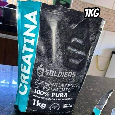 Creatina Monohidratada 1Kg 100% Pura Soldiers Nutrition