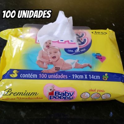 Baby Poppy Lenço Umedecido Sache Baby Poppy Com 100 Tamanho Único