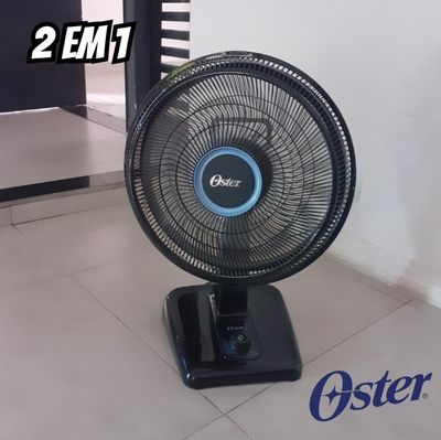 Ventilador Oster Super Breeze 2 Em 1, 220v, Preto, 126w, Ovtr480