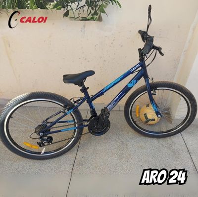 Bicicleta Aro 24 Caloi Max Azul