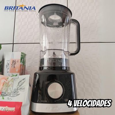 Liquidificador Britânia BLQ1280P Preto 1150 W com 4 Velocidades