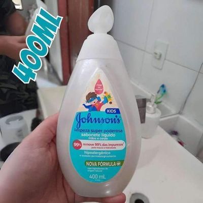 Johnson's Baby Sabonete Líquido Infantil Limpeza Super Poderosa, 400ml