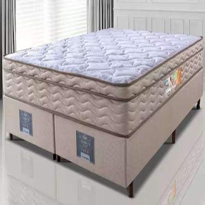 Cama Box Queen Colchão Ortopédico + Box 158x198x67 One Face Espuma D33 Dourado