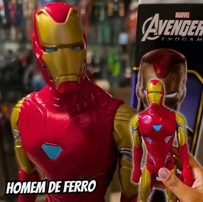 Boneco Marvel Avengers Titan Hero, Figura de 30 cm Vingadores - Homem de Ferro - F2247 - Hasbro, Vermelho e dourado