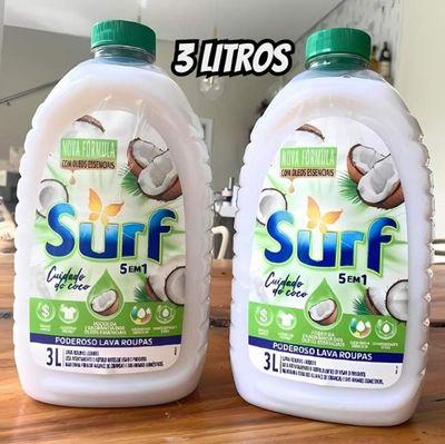 Sabão Líquido Surf 5 Em 1 Cuidado Do Coco 3 Lt, Surf