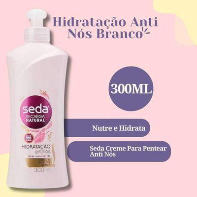 Seda Creme Para Pentear 300 Ml Hidratação Anti Nós Branco