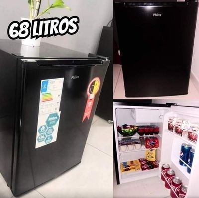 Frigobar Philco 68l Pfg85p 5 Níveis Temperatura Preto