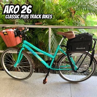 Bicicleta Aro 26 Classic Plus Conforto Azul, Track Bikes