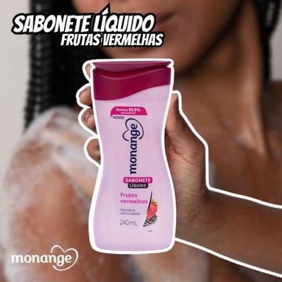 Monange Sabonete Líquido Frutas Vermelhas 240Ml