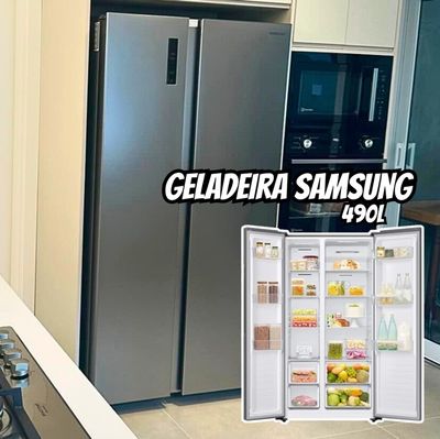 Geladeira Samsung Side By Side RS52 com All Around Cooling™ 490L Inox Look 127V