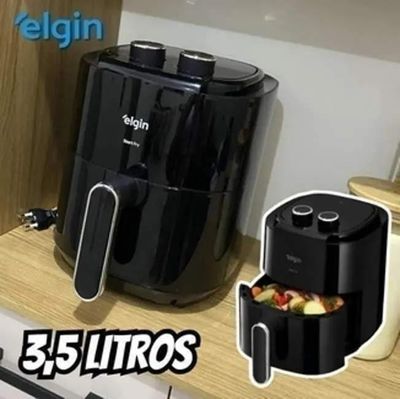 Fritadeira Elétrica Start Fry Elgin 3,5 Litros Preta 110v - Air Fryer