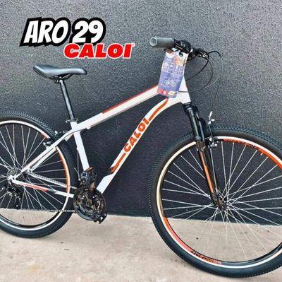 Bicicleta Caloi Velox Freios V-Brake Branca Aro 29 21V T17R29V21