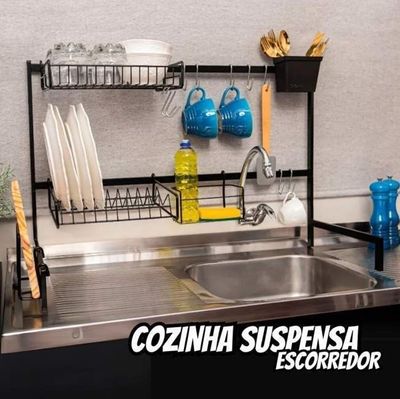 Cozinha Autossustentável Escorredor de Louça Suspenso Modular 63cm