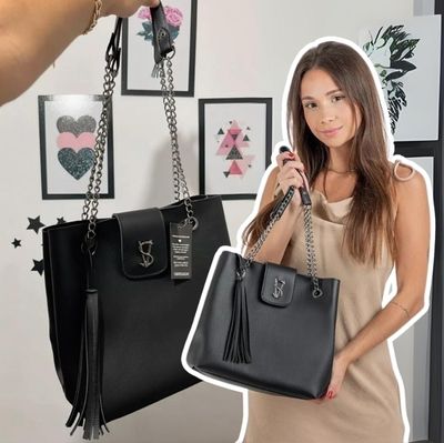 Bolsa Feminina Shopper Grande + Bolsinha Promoção Lançamento