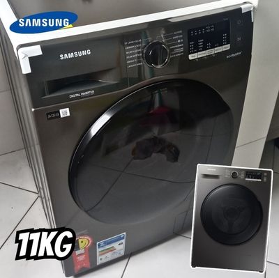 Samsung Lavadora de Roupas Digital Inverter Porta Black WW11T Inox 11kg 220V