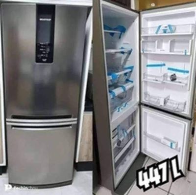 Geladeira/refrigerador Brastemp Frost Free Duplex Prata 447l Bre57fk