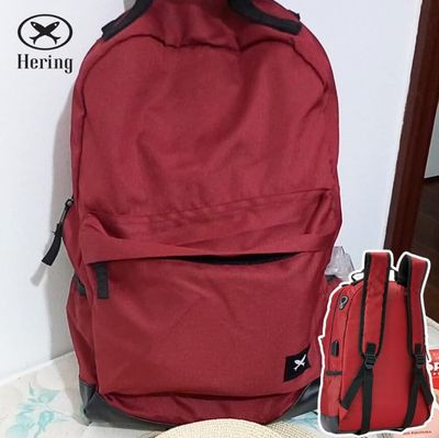 Mochila, Unissex, Hering, Vermelho escuro, único