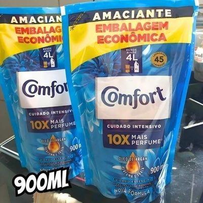 Amaciante Concentrado Comfort Frescor Intenso 900 ml Refil