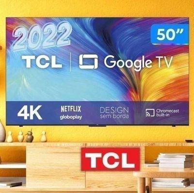 Smart TV TCL 50 Polegadas LED 4K UHD, Google TV, 3 HDMI, 1 USB, Wi-Fi, Bluetooth, HDR, Google Assistente - 50P635