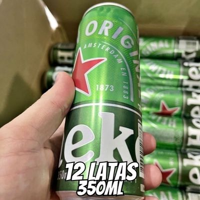 Pack Heineken Cerveja Pilsen - 12 latas de 350ml