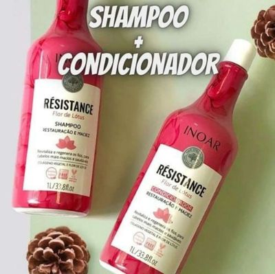 Kit Inoar Résistance Flor De Lótus Salon Duo Shampoo E Condicionador, Inoar