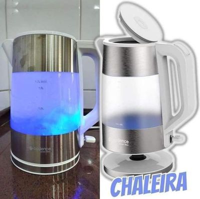 Chaleira Elétrica Cadence Lumini Blanc, 220V, Branca, 1,7L, CEL306