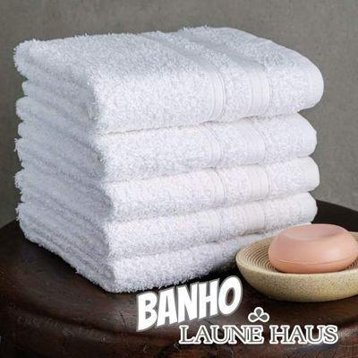 04 Toalhas Banho Hotelaria LAUNE HAUS Soft Max Toque Delicado e Volume Acentuado 100% Algodão