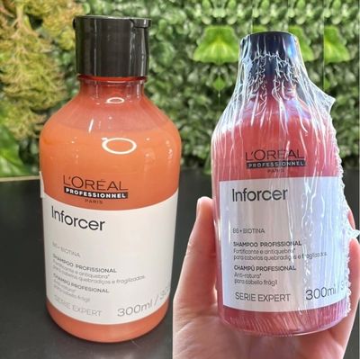 L'oréal Professionnel Shampoo Antiquebra Inforcer, Protege, Previne Quebras E Adiciona Suavidade, Para Cabelos Fracos, Frágeis E Danificados, Com Biotina, 300ml