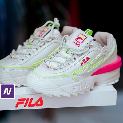 Tênis Fila Disruptor II Exp Feminino - Branco+Pink