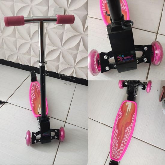 PATINETE INFANTIL 4 RODAS FLEXÍVEL SCOOTER CONECT BRINQ