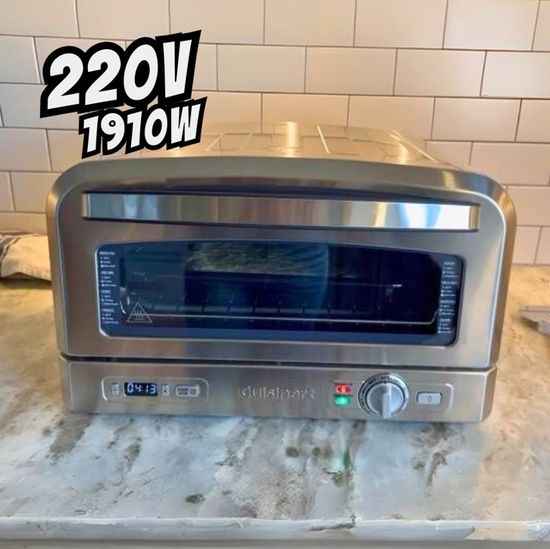 Forno De Pizza Elétrico Oven Cuisinart Cpz-1200brb - 220v Cor Prateado