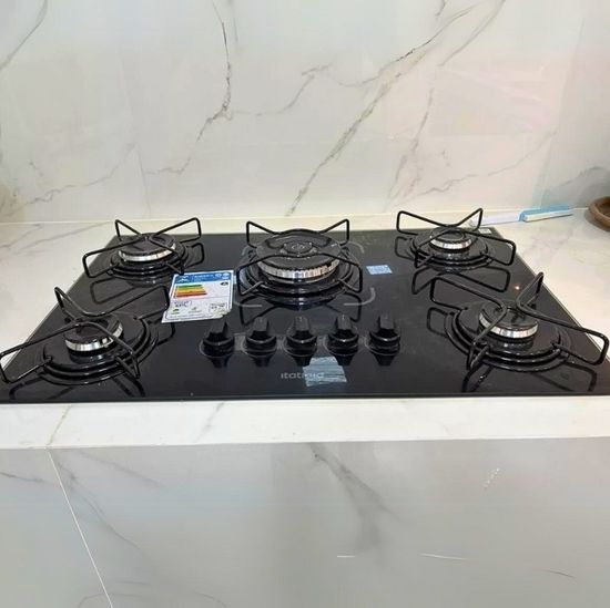 Fogão Cooktop Gás Itatiaia Essencial 5 Bocas Preto 127V/220V