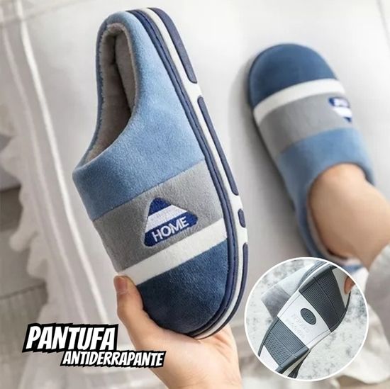 Pantufa Adulto Antiderrapante Inverno Pelúcia Confortável