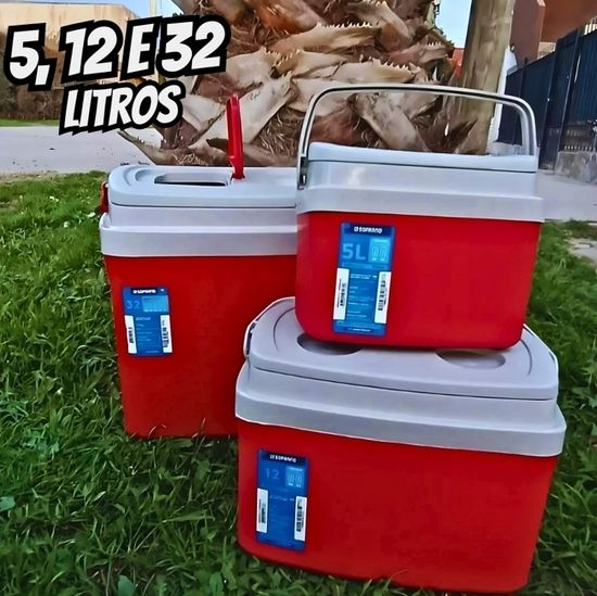 Combo de Caixas Térmicas Tropical 32L/12L/5L, Soprano