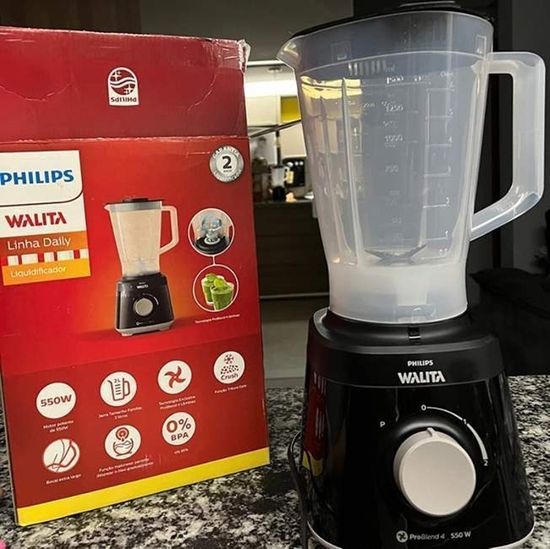 Liquidificador Daily 2L 550W RI2110, Preto, 220v, Philips Walita