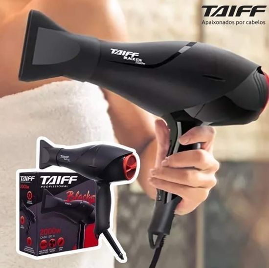 Taiff Black Ion Secador De Cabelo Profissional Original2000w Cor Preto 110V