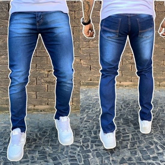 Calça Jeans Masculina Original Elastano Lycra