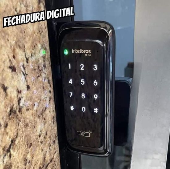 Fechadura Digital FR 210 Preto Intelbras