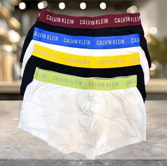 Kit Com 4 Cuecas Boxer Cotton Calvin Klein