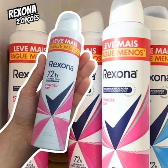 Rexona Antitranspirante Aerossol Powder Dry 250Ml Leve Mais Pague Menos (A Embalagem Pode Variar)