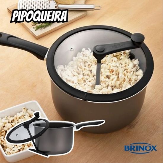 Pipoqueira Pic Poc, Especiarias, 5.5L, Prata, Brinox