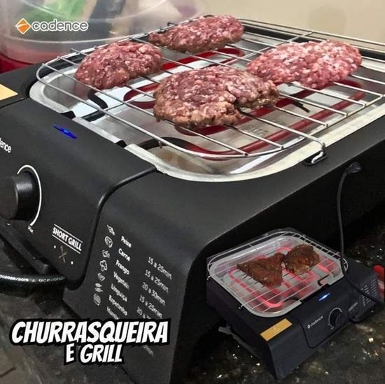 Grill Cadence Short Grill Quadrado 1200w