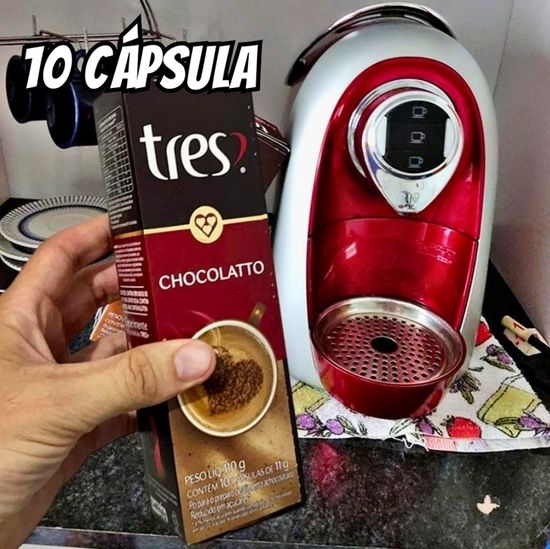 3 Corações Cápsula Chocolatto TRES - 10 unidades