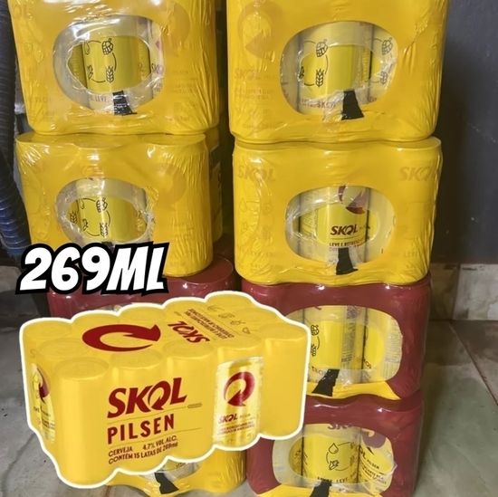 Cerveja Skol Pilsen Com 15 Unidades De 269ml