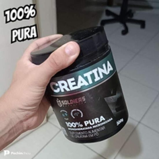 Creatina Monohidratada Pote 3000mg 100% Pura  Soldiers Nutrition