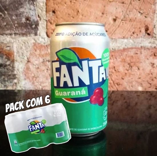 Pack de Fanta Guaraná Zero 350ml 6 unidades